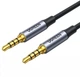 Аудіокабель 3,5 на 3,5 UGREEN Cable Alu Case mini jack 3,5 mm на mini jack 3,5 mm (4 pin, 1m). Grey - зображення 3