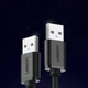 USB кабель USB на USB тато-тато UGREEN Extension Data Cable (1,5m, 480 Mbit/s, USB 2.0). Black - зображення 3