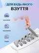 Шнурки для обуви кроссовок эластичные с фиксатором плоские магнитные широкие 8 мм UnA шнурок длина 100 см для ботинок туфель светло-серые (124.0012) - изображение 3