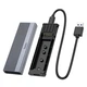 Внешний карман для SSD M.2 HOCO Enclosure (SATA, USB 3.1, 6 Gbps, Metal). Gray - изображение 1