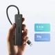 USB хаб расширитель с входом USB-A HUB Ugreen Ultra Slim CM219 4-in-1 (USB-A to USB 3.0*4, 0.15m). Black - изображение 7