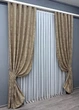 Комплект готовых штор VR-Textil Жаккард Sultan № 873ш Карамельный 150х285 см 2 шт (31-757) - изображение 3