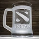 Пивная кружка с гравировкой лого DOTA 2 Дота 2 - изображение 1
