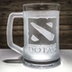 Пивная кружка с гравировкой лого DOTA 2 Дота 2 - изображение 3