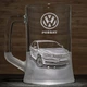Пивний келих з гравіюванням автомобіля Volkswagen Passat B7 Фольксваген Пассат - подарунок для автомобіліста - зображення 1