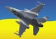 Календарь настенный квартальный на 2027 год на три пружины, Apriori , Самолет F16 , Флаг Украины , Патриотический календарь 29,7х61см , 3 вид - изображение 2