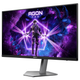 Монитор 27" AOC AG276QZD2, QD-OLED QHD 2K, 240Гц, 0,03мс, 2xHDMI, 2xDP, USB-hub, HAS, Pivot, черно-серый - изображение 4