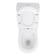 Унитаз-моноблок напольный Qtap Kolibri Ultra Quiet безободковый с сиденьем Soft-close WHITE QT10226380W - изображение 7