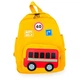 Дитячий рюкзак Hommex Small Bus Yellow -тканина жовта / малюнок автобус - изображение 1