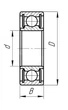 Подшипник 80301 (6301 ZZ) BEL размеры 12*37*12 - изображение 2
