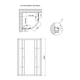 Душова кабіна Lidz Latwa SC80x80.SAT.HIGH.FR, скло Frost 4 мм без піддона - зображення 2