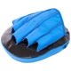 Лапа изогнутая для бокса и единоборств кожаная Fairtex 9483 2шт в комплекте Black-Blue - изображение 2