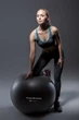 М'яч для фітнесу (фітбол) Power System PS-4011 Ø55 cm PRO Gymball Black - изображение 4