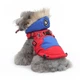 Зимовий жилет для собак з капюшоном та хутром Derby Red/Blue, S Червоний/синій - зображення 3