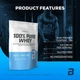 Протеин Biotech 100% Pure Whey 454 g (Cookies-cream) - изображение 3