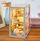 3D-головоломка Книжный Румбокс Бук Нук "Розовый Лофт" Миниатюрный Кукольный Домик Диорама DIY DollHouse с подсветкой и музыкой от HongDa (M113) - изображение 7