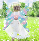 Детские подвижные крылья Феи Wings of faerie 848 TOPA электрические карнавальные крылья на ремешках с подсветкой музыкой и эффектом порхания 65 см - изображение 5