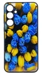 Чехол Glass Case для Samsung Galaxy A35 5G / A356 стеклянный бампер с рисунком цветы тюльпаны Ukraine - изображение 1