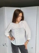 Блузка женская с вышивкой спереди H&M Молочная 11562 M (44) - изображение 2