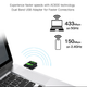 Bluetooth Wi-Fi адаптер для під'єднання ПК або ноутбука до Wi-Fi 2.4/5 ГГц і BT 4.2, 600 Mbps, USB 2.0, Windows - зображення 3