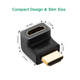 Адаптер UGREEN HDMI 4K Adapter Male to Female Up-angled (UGR-20110) - зображення 5