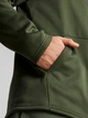 Кофта мужская Cmp Train Pwr Fleece Hoodie S Темно-зелений 52089333 - изображение 5