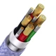 Кабель Baseus Flash Series Ⅱ Two-for-three Charging Cable U+C to M+L+C 100W 1.2m Purple (CASS030105) - изображение 7
