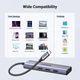 USB-хаб UGREEN CM511 USB-C To HDMI+3*USB 3.0 A+PD Power Converter (UGR-15597) - изображение 7