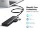 USB-хаб UGREEN CM219 USB-A to USB 3.0 × 4 0,6 m Black (UGR-25946) - зображення 3