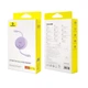 Кабель Baseus Free2Draw Mini Retractable Charging Cable Type-C to Type-C 100W 1m Nebula Purple (P10364500511-00) - изображение 2