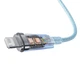 Кабель Baseus Explorer Series Fast Charging Cable with Smart Temperature Control USB to iP 2.4A 1m Blue (CATS010003) - изображение 5