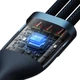 Кабель Baseus Flash Series Ⅱ Two-for-three Charging Cable U+C to M+L+C 100W 1.2m Blue (CASS030103) - изображение 5