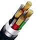 Кабель Baseus Flash Series Ⅱ Two-for-three Charging Cable U+C to M+L+C 100W 1.2m Blue (CASS030103) - изображение 7