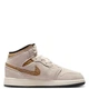 Кроссовки женские Jordan 1 Mid Se Brown Elephant (Gs) 39 Бежевий DZ5369-102 - изображение 2