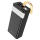 Повербанк 30000mAh BOROFONE BJ18A з ліхтарем та дисплеєм |2USB/Type-C, 2A| Чорний - зображення 2