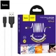 Кабель Hoco USB - Lightning 2метри силікон 2.4А X21 Plus White (X21_iP_ 2_White) - зображення 1