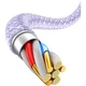 Кабель Baseus Dynamic Series Fast Charging Cable USB to Lightning 2.4A 1m CALD000405 Purple - зображення 4