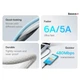 Кабель Baseus Dynamic Series Fast Charging Cable USB to Type-C 100W 2m CALD000702 White - изображение 9