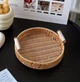 Піднос круглий плетений з ручками Wood 24 см - зображення 6