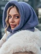 Капор женский Dressa 71681 One Size Синий (2000406214467_D) - изображение 5