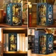 3D-головоломка Книжный Румбокс Бук Нук "Темная комната" Миниатюрный Кукольный Домик Диорама DIY DollHouse с подсветкой от CuteBee (M043) - изображение 5