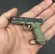 Сувенирный Пистолет Glock 17 Мини Пистолет цвет Зелёный (00875) - изображение 1