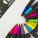 Набор маркеров для рисования и скетчинга 72 цвета, двусторонние маркеры FineLiner Brush Markers Pens, Кисть лайнер для акварели - изображение 5
