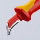 Ніж для розробки кабелів KNIPEX 98 55 (довжина леза - 38мм) - зображення 2