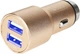 Автомобільний зарядний пристрій UFT CC10 USB x 2 Золотистий (UFTCC10Gold) - зображення 1