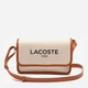 Сумка кросс-боди через плечо женская тканевая маленькая Lacoste NF4507TD-K02 Бежевая (2000003805174) - изображение 1