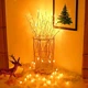 Гирлянда-ветка Brush light золотая на батарейках - изображение 1