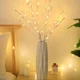 Гирлянда-ветка Brush light белая на батарейках - изображение 9