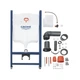 Комплект 4 в 1: Інсталяція GROHE Rapid SL 3 в 1 3884966Q + Унітаз безободковий Kroner Eifel WHI483429 TORNADO з сидінням Slim Duroplast / Soft-close / Quick relase KE483429WHIT (3884966KE483429) - изображение 4
