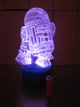 3d-светильник R2D2 Star wars Звездные войны, 3д-ночник, несколько подсветок (батарейка+220В) - изображение 5